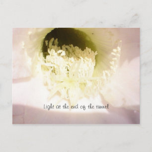 Light at the end of the tunnel postcard