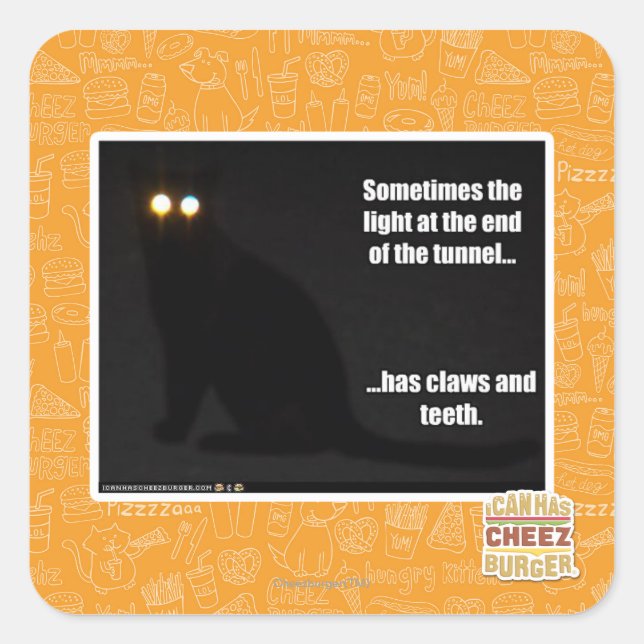 Light at the End of the Tunnel Square Sticker (Front)