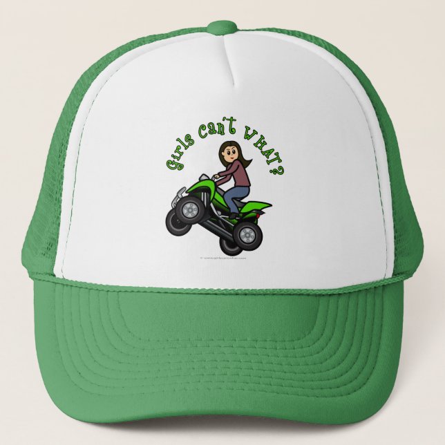 Light ATV | Four Wheeling Girl Trucker Hat (Front)