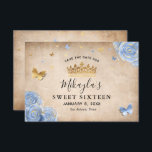 Light Baby Blue and Gold Rose Elegant Save The Date<br><div class="desc">If you're looking for elegant save the date ideas for a baby blue and gold party theme, these unique DIY template save the date invitations can be easily personalized to suit your big day. The floral botanical art by Raphaela Wilson spotlights light blue roses accented in faux metallic gold, a...</div>