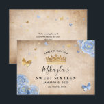 Light Baby Blue and Gold Rose Elegant Save The Date<br><div class="desc">If you're looking for elegant save the date ideas for a baby blue and gold party theme, these unique DIY template save the date invitations can be easily personalized to suit your big day. The floral botanical art by Raphaela Wilson spotlights light blue roses accented in faux metallic gold, a...</div>