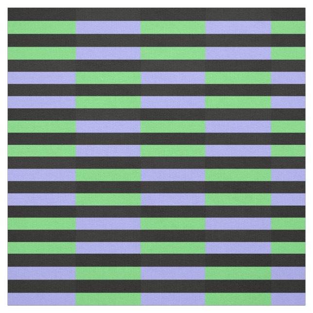 Light baby blue, Light green, midnight black stipe Fabric (Swatch)