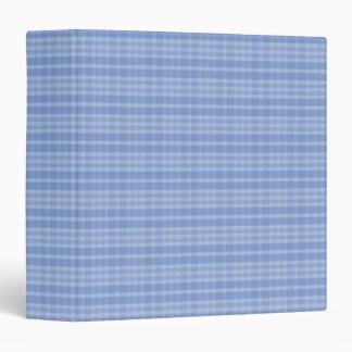 Light baby blue Plaid Pattern Avery Binder