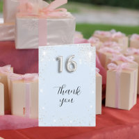 Light baby blue silver glitter photo Sweet 16