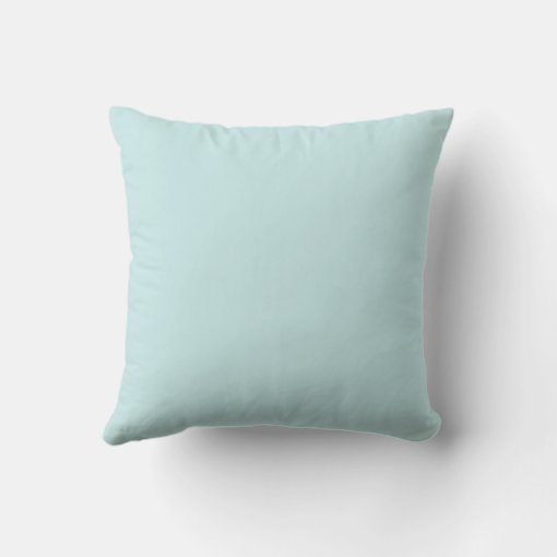 Light baby blue throw pillow Zazzle
