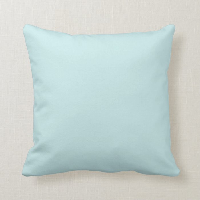 Light baby blue throw pillow Zazzle