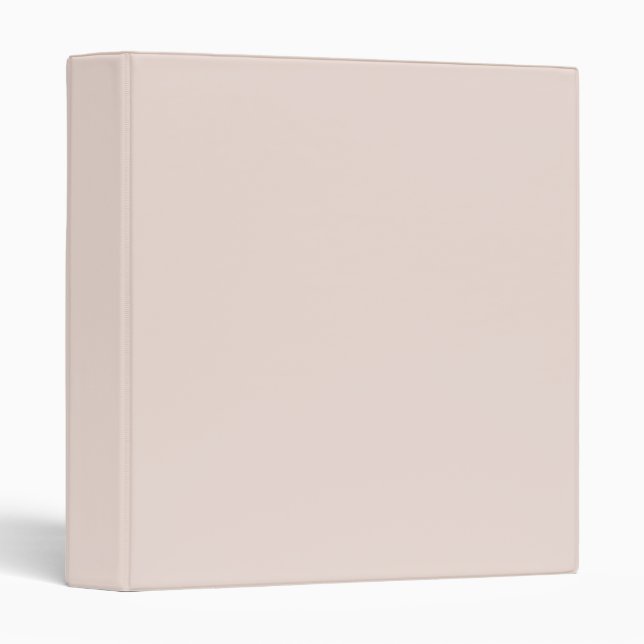 Light Ballet Slippers Pink Solid Color 3 Ring Binder (Front/Spine)
