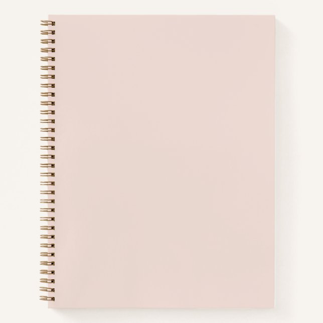 Light Ballet Slippers Pink Solid Color Notebook (Front)