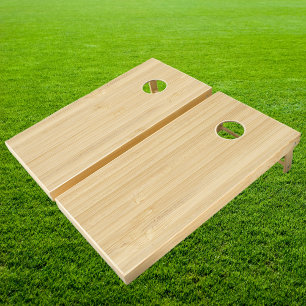 Light Bamboo  Cornhole Set