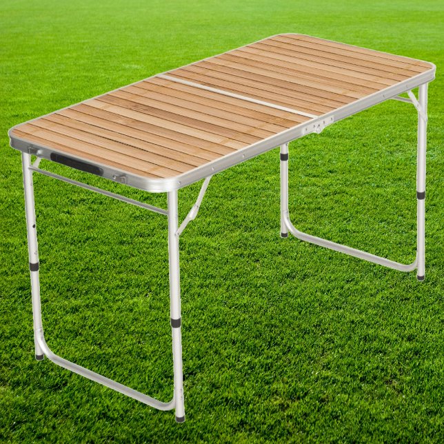 Light Bamboo Mat Tailgate Beer Pong Table (Creator Uploaded)