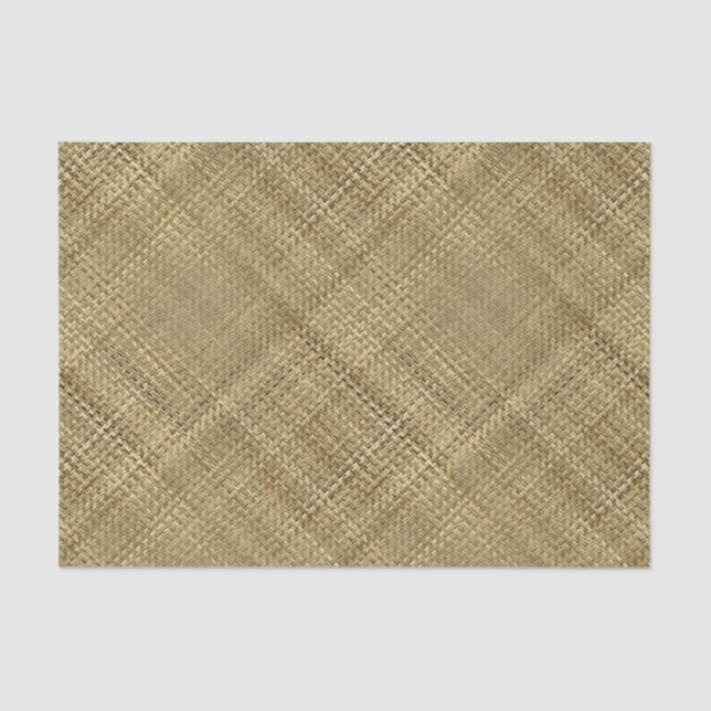 Light Basket Weave Rattan Pattern Tissue Paper (Front)