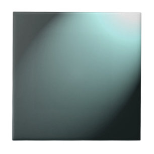 Light Beam on Deep Turquoise Blue Ceramic Tile