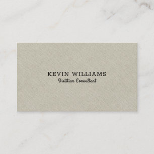 Light beige faux linen texture background business card
