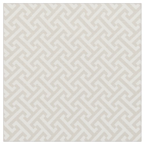 Light Beige Greek Key Pattern Fabric