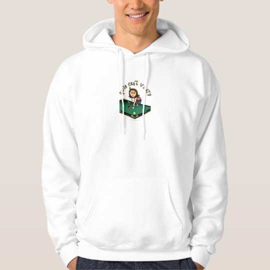 Light Billiards Girl Hoodie