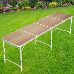 Light Birch Wood Beer Pong Table