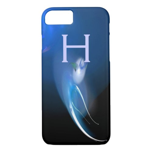 LIGHT BIRD IN BLUE MONOGRAM iPhone 87 CASE