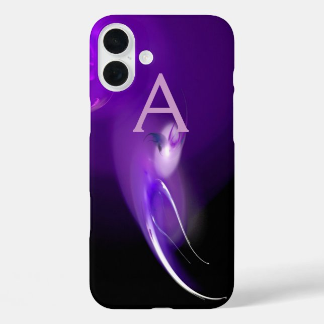 LIGHT BIRD IN PURPLE MONOGRAM Case-Mate iPhone CASE (Back)