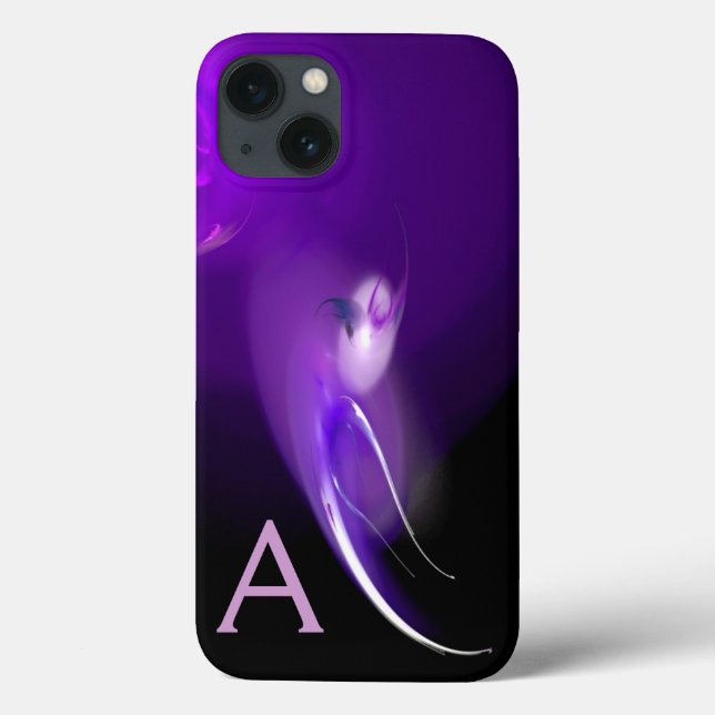 LIGHT BIRD IN PURPLE MONOGRAM  Case-Mate iPhone CASE (Back)