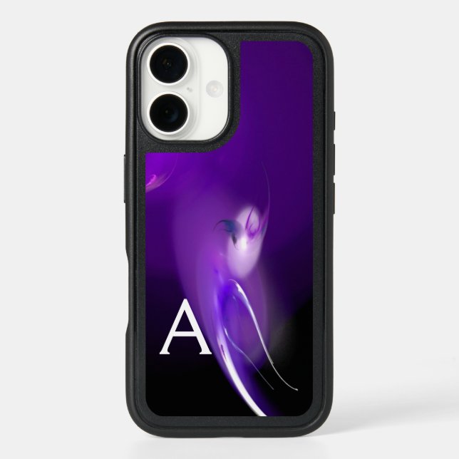LIGHT BIRD IN PURPLE MONOGRAM iPhone CASE (Back)