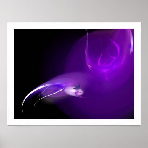 LIGHT BIRD IN PURPLE POSTER