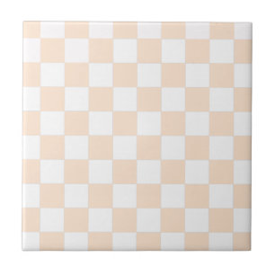 Light Bisque Checkerboard Tile
