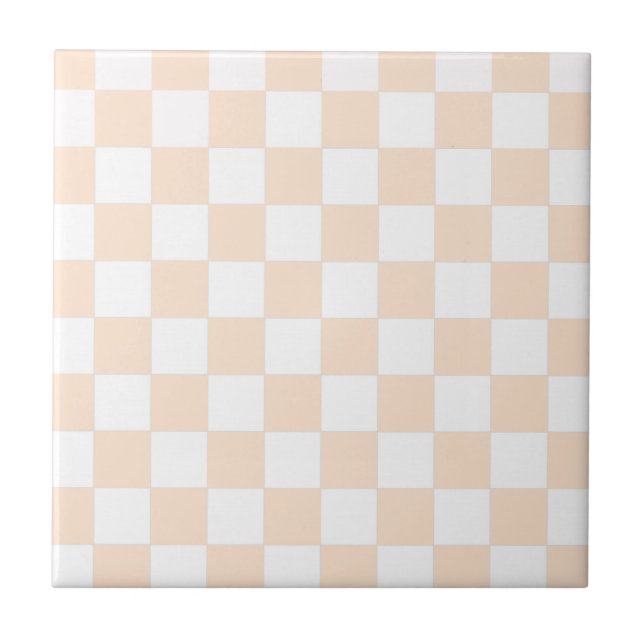 Light Bisque Checkerboard Tile (Front)