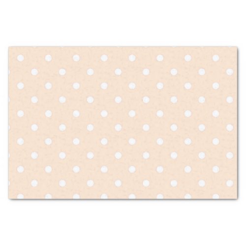 Light Bisque Polka Dots Tissue Paper