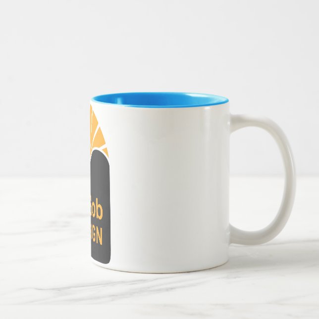 Light Blue 15 oz Two-Tone Mug (Right)