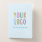 Light Blue 2-Pocket Folders Logo Personalized Bulk