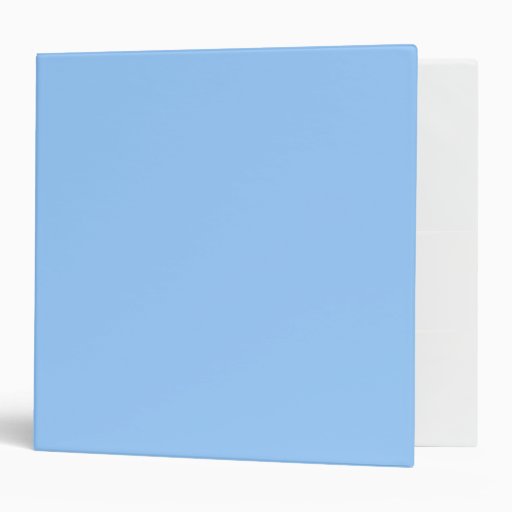 Light Blue 3 Ring Binder | Zazzle