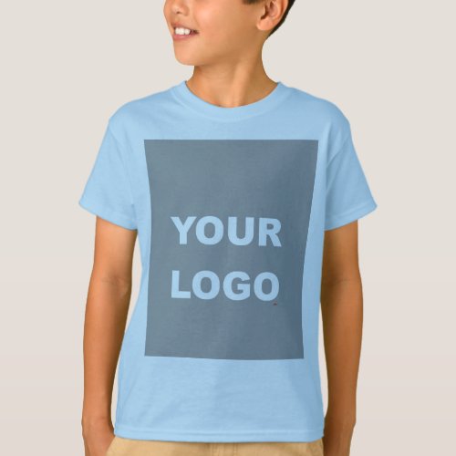 Light Blue Add Your Image Photo Picture Logo T_Shirt