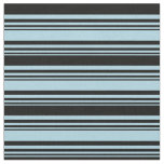 [ Thumbnail: Light Blue and Black Colored Lines Fabric ]