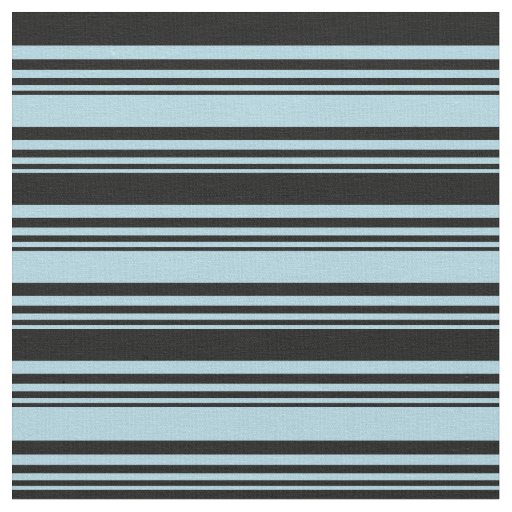Light Blue and Black Colored Lines Fabric