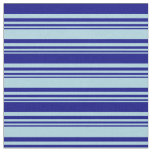 [ Thumbnail: Light Blue and Blue Colored Striped Pattern Fabric ]