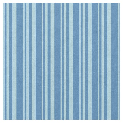 Light Blue and Blue Pattern of Stripes Fabric
