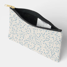 Light Blue and Cream Delicate Botanical Vine Patte