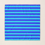 Light Blue and Dark Blue Stripes Design Scarf<br><div class="desc">Light cyan blue and dark blue complementry stripes lines seamless repeat pattern Design</div>