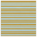 [ Thumbnail: Light Blue and Dark Goldenrod Colored Lines Fabric ]