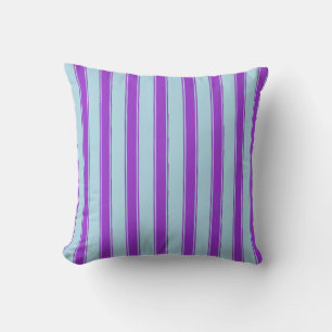 Light Blue and Dark Orchid Pattern Throw Pillow