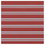[ Thumbnail: Light Blue and Dark Red Lined Pattern Fabric ]