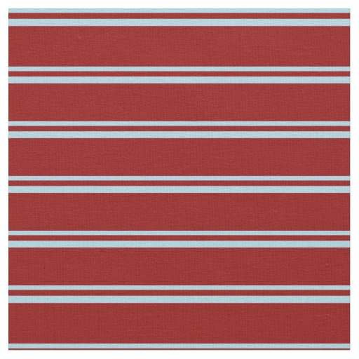 Light Blue and Dark Red Pattern of Stripes Fabric