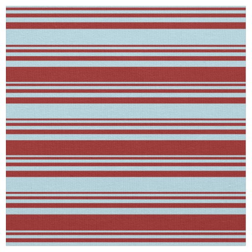 Light Blue and Dark Red Stripes/Lines Pattern Fabric