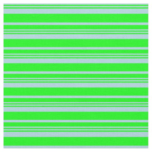 Light Blue and Lime Lined Pattern Fabric