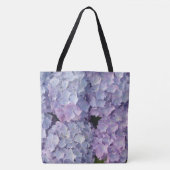 Light Blue and Pink Hydrangea Tote Bag (Front)