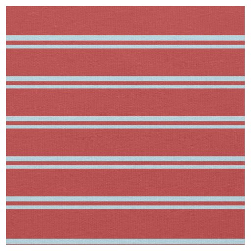Light Blue and Red Lines Fabric