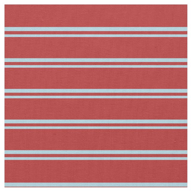 Light Blue and Red Lines Fabric (Close Up)