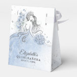 Light Blue and Silver Princess Birthday Party Favor Boxes