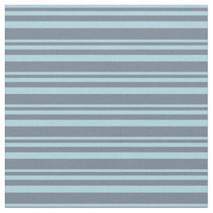 Light Blue and Slate Gray Lined Pattern Fabric