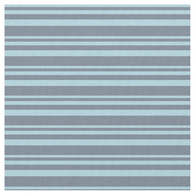 Light Blue and Slate Gray Lined Pattern Fabric (Close Up)